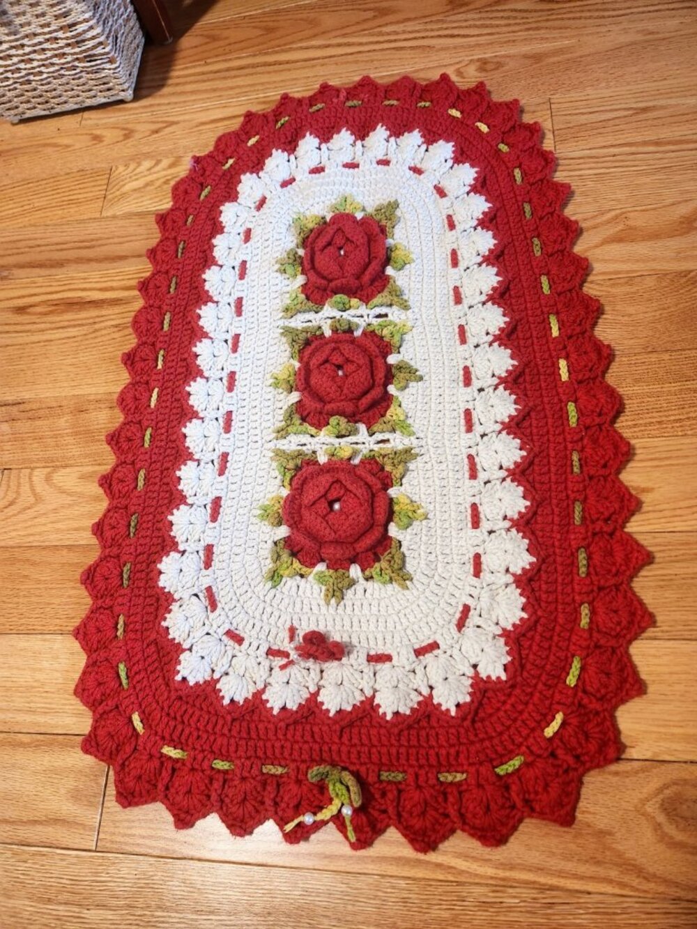 Vanity Bath Mat Floral Home Decor